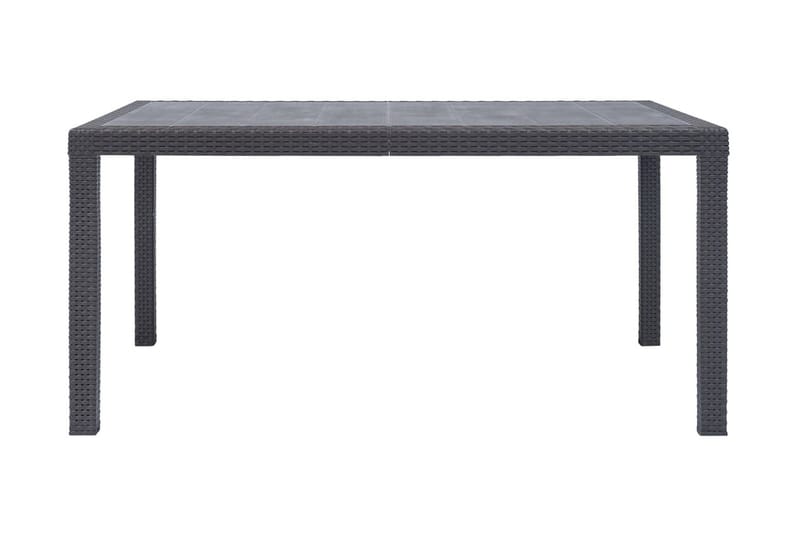 Trädgårdsbord 150x90x72 cm konstrotting brun - Brun - Utemöbler - Trädgårdsbord & Utebord - Matbord ute