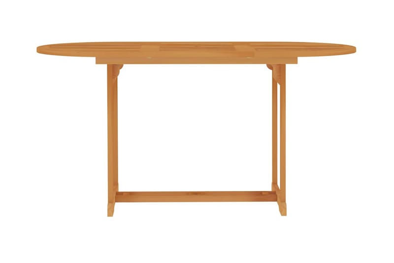 Trädgårdsbord 150x90x75 cm massiv teak - Vit - Utemöbler - Trädgårdsbord & Utebord - Matbord ute