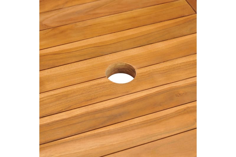 Trädgårdsbord 150x90x75 cm massiv teak - Vit - Utemöbler - Trädgårdsbord & Utebord - Matbord ute