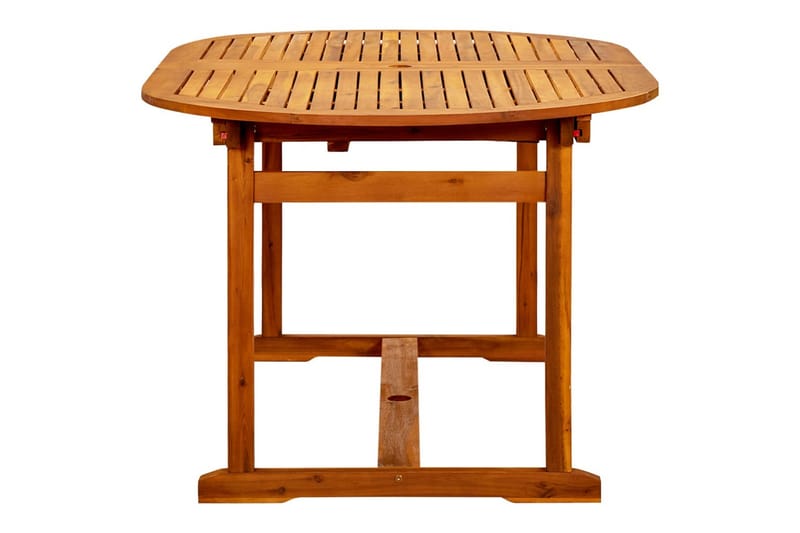 Trädgårdsbord (160-240)x100x75 cm massivt akaciaträ - Brun - Utemöbler - Trädgårdsbord & Utebord - Matbord ute