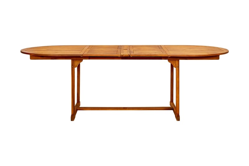 Trädgårdsbord (160-240)x100x75 cm massivt akaciaträ - Brun - Utemöbler - Trädgårdsbord & Utebord - Matbord ute