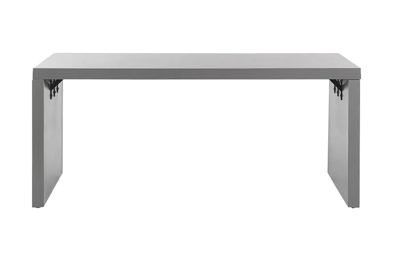 Trädgårdsbord 180 x 90 cm grå U-formad TARANTO - Grå - Utemöbler - Trädgårdsbord & Utebord - Matbord ute
