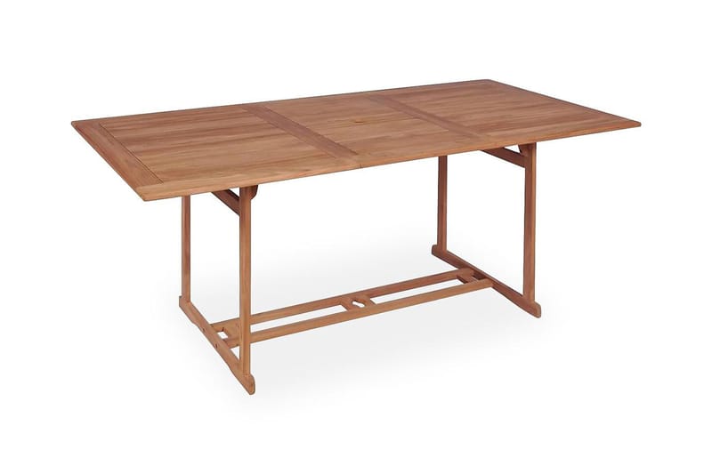 Trädgårdsbord 180x90x75 cm massiv teak - Brun - Utemöbler - Trädgårdsbord & Utebord - Matbord ute