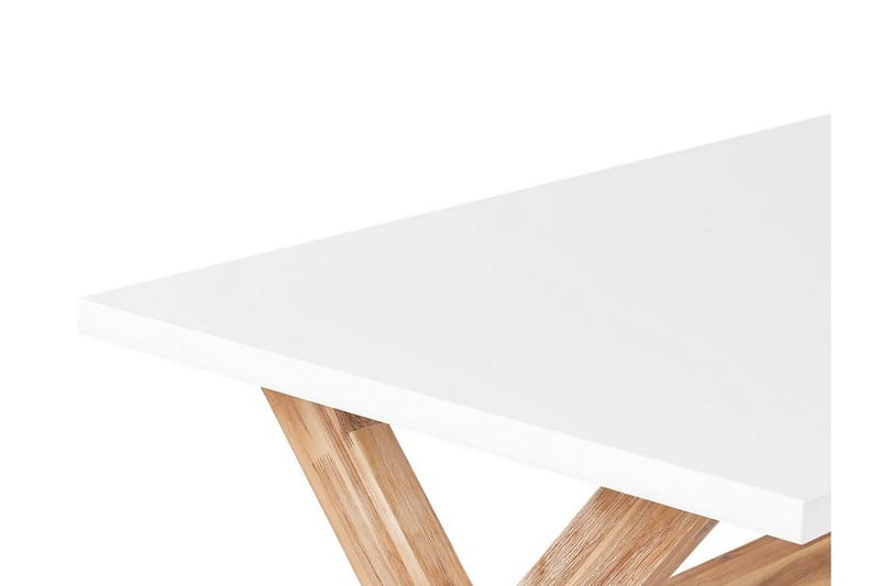 Trädgårdsbord 200 x 100 cm vit OLBIA - Vit - Utemöbler - Trädgårdsbord & Utebord - Matbord ute