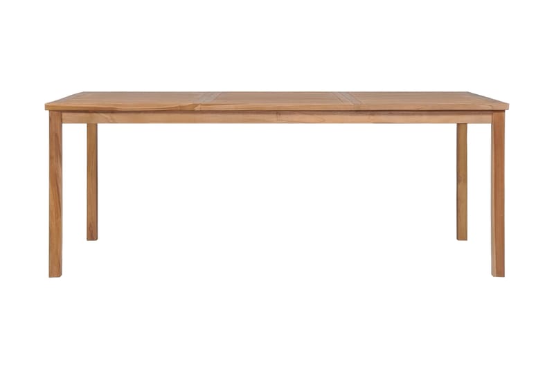 Trädgårdsbord 200x100x77 cm massiv teak - Brun - Utemöbler - Trädgårdsbord & Utebord - Matbord ute