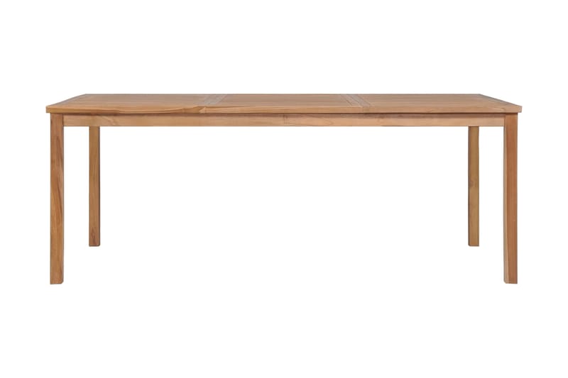 Trädgårdsbord 200x100x77 cm massiv teak - Brun - Matbord ute