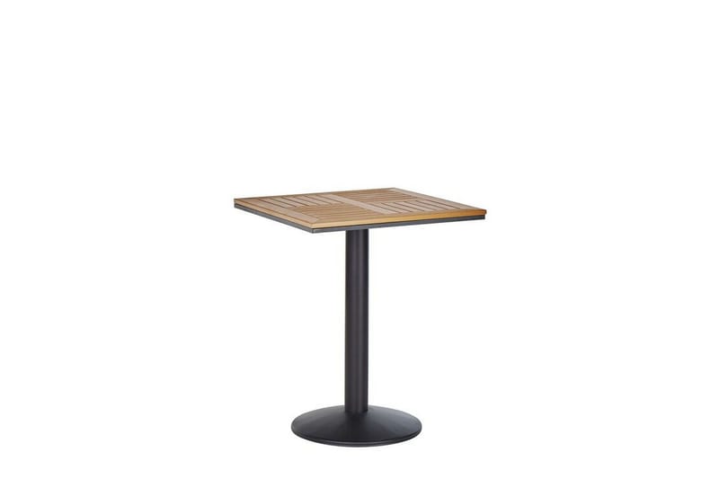 Trädgårdsbord 60 x 60 cm ljusbrun PALMI, Trä/natur