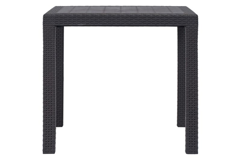 Trädgårdsbord 79x79x72 cm konstrotting brun - Brun - Utemöbler - Trädgårdsbord & Utebord - Matbord ute
