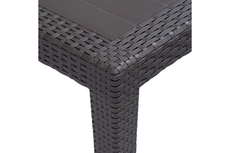 Trädgårdsbord 79x79x72 cm konstrotting brun - Brun - Utemöbler - Trädgårdsbord & Utebord - Matbord ute