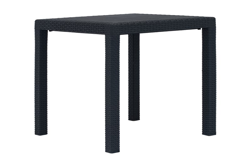 Trädgårdsbord 79x79x72 cm plastrotting antracit - Grå - Utemöbler - Trädgårdsbord & Utebord - Matbord ute