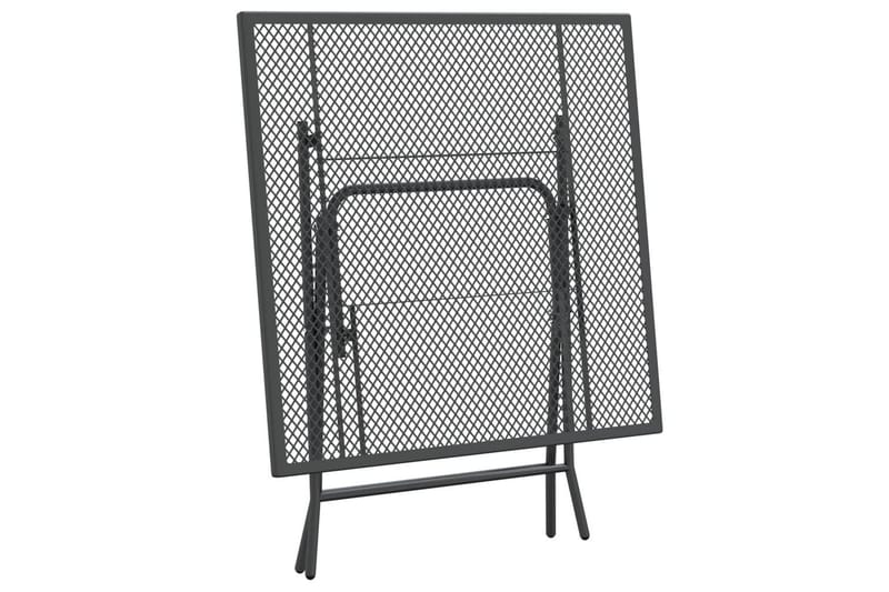 Trädgårdsbord 80x80x72 cm sträckmetall antracit - Antracit - Utemöbler - Trädgårdsbord & Utebord - Matbord ute