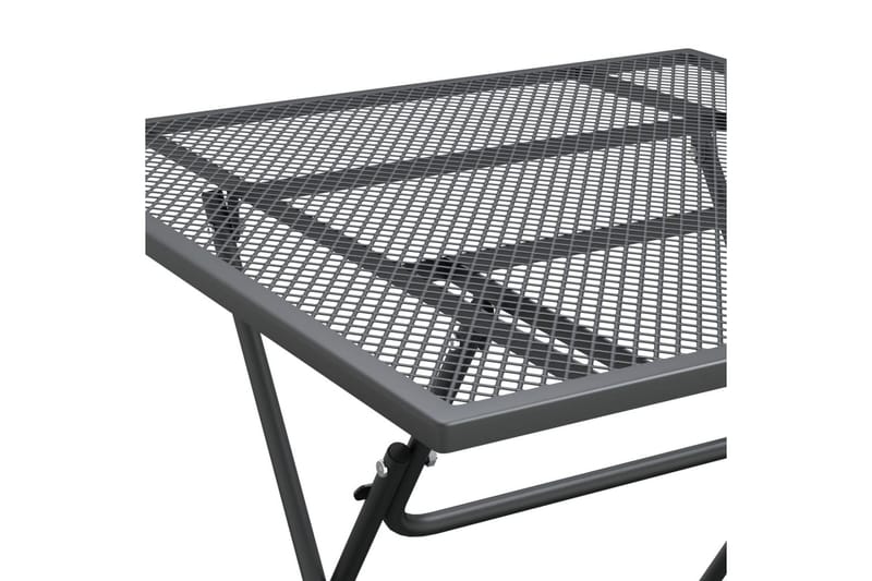 Trädgårdsbord 80x80x72 cm sträckmetall antracit - Antracit - Utemöbler - Trädgårdsbord & Utebord - Matbord ute