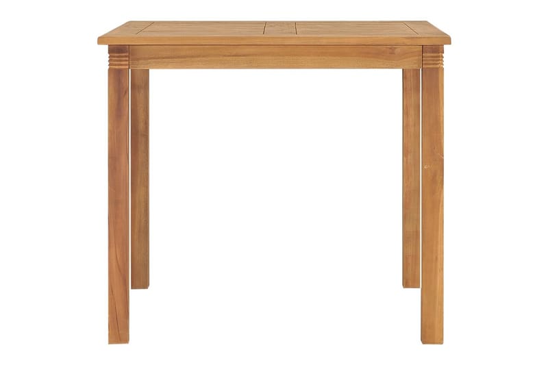 Trädgårdsbord 85x85x75 cm massiv teak - Brun - Utemöbler - Trädgårdsbord & Utebord - Matbord ute