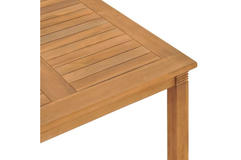 Trädgårdsbord 85x85x75 cm massiv teak - Brun - Utemöbler - Trädgårdsbord & Utebord - Matbord ute