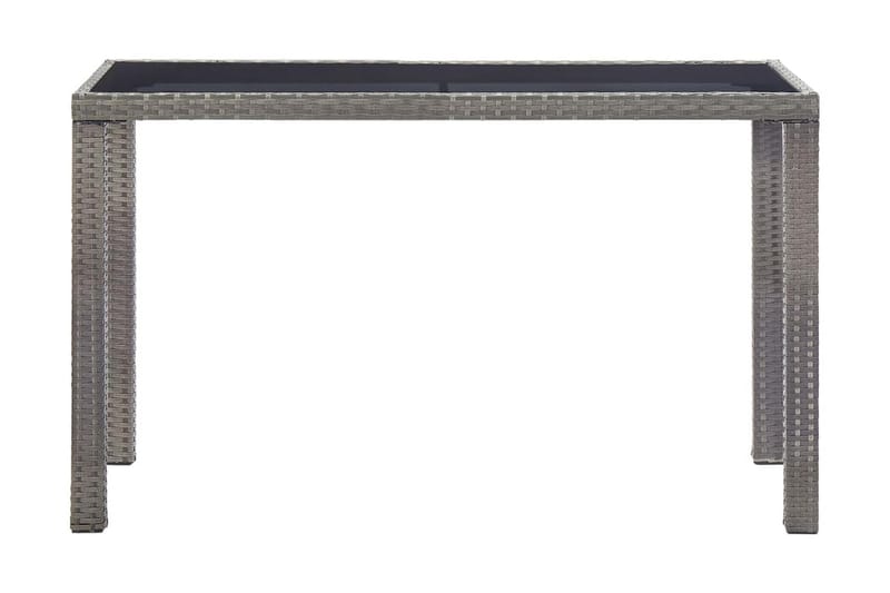 Trädgårdsbord antracit 123x60x74 cm konstrotting - Grå - Utemöbler - Trädgårdsbord & Utebord - Matbord ute