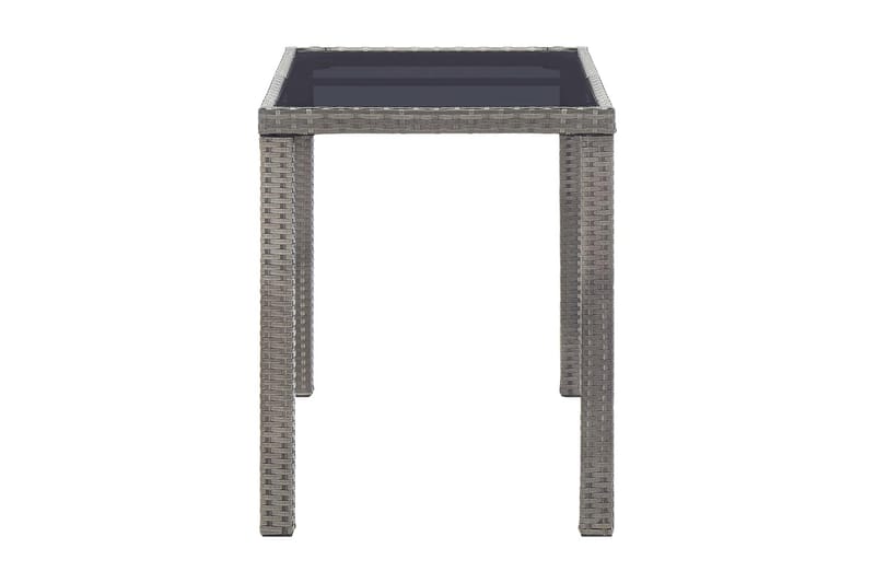 Trädgårdsbord antracit 123x60x74 cm konstrotting - Grå - Utemöbler - Trädgårdsbord & Utebord - Matbord ute
