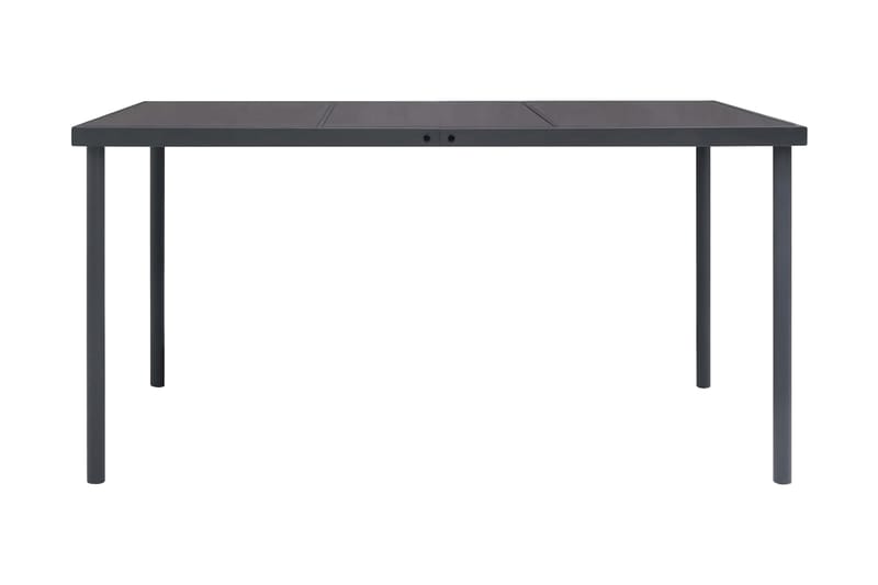 Trädgårdsbord antracit 150x90x74 cm stål - Grå - Utemöbler - Trädgårdsbord & Utebord - Matbord ute