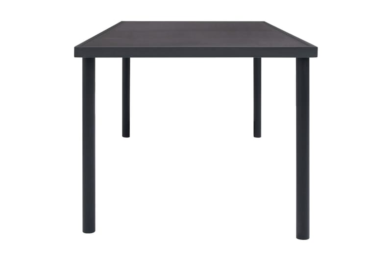 Trädgårdsbord antracit 150x90x74 cm stål - Grå - Utemöbler - Trädgårdsbord & Utebord - Matbord ute