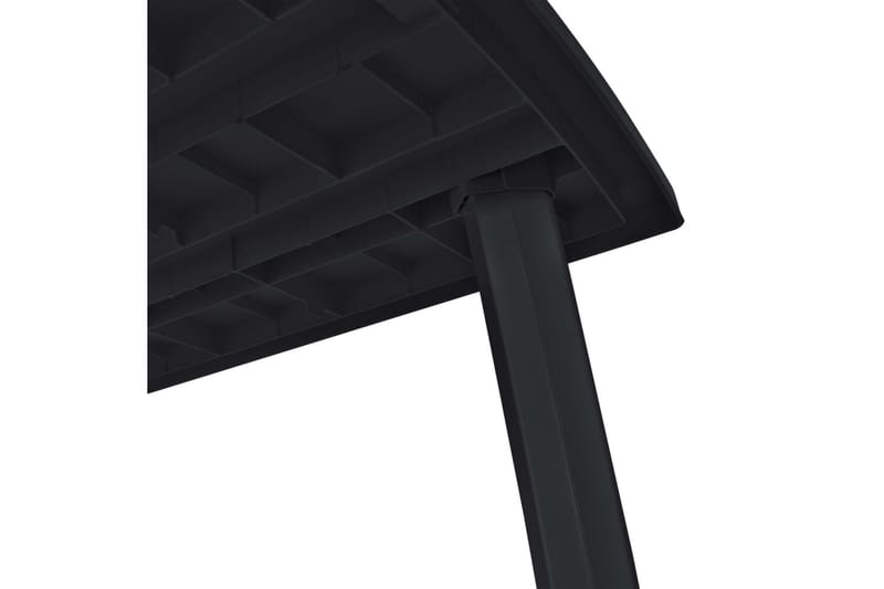 Trädgårdsbord antracit 216x90x72 cm plast - Grå - Utemöbler - Trädgårdsbord & Utebord - Matbord ute