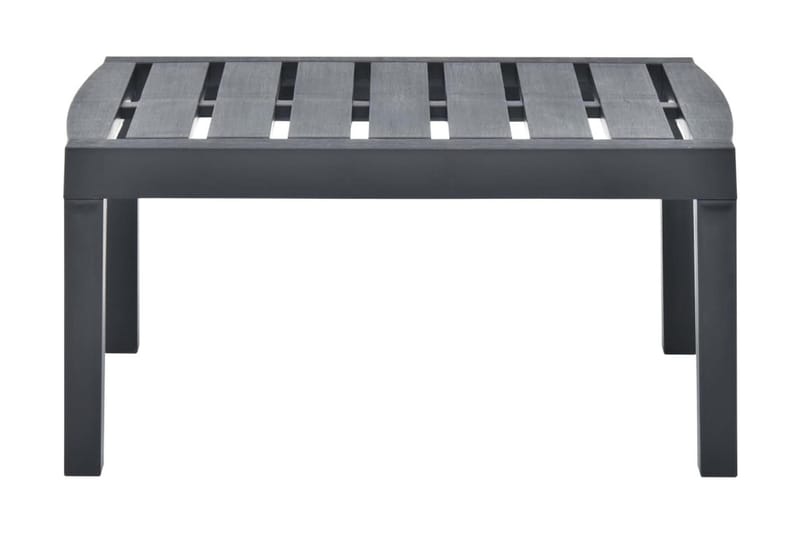 Trädgårdsbord antracit 78x55x38 cm plast - Grå - Utemöbler - Trädgårdsbord & Utebord - Matbord ute