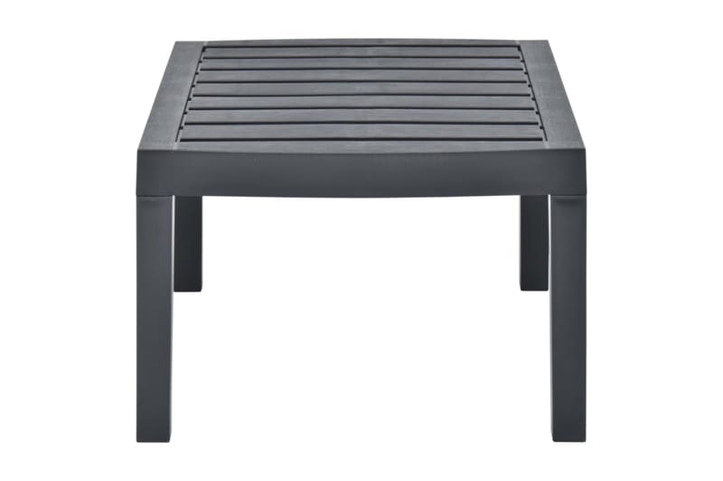 Trädgårdsbord antracit 78x55x38 cm plast - Grå - Utemöbler - Trädgårdsbord & Utebord - Matbord ute
