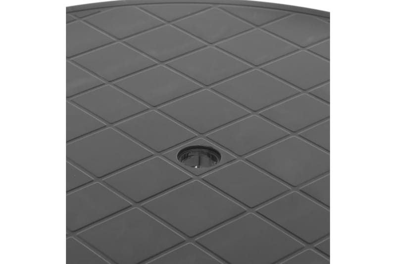Trädgårdsbord antracit 89 cm plast - Grå - Utemöbler - Trädgårdsbord & Utebord - Matbord ute