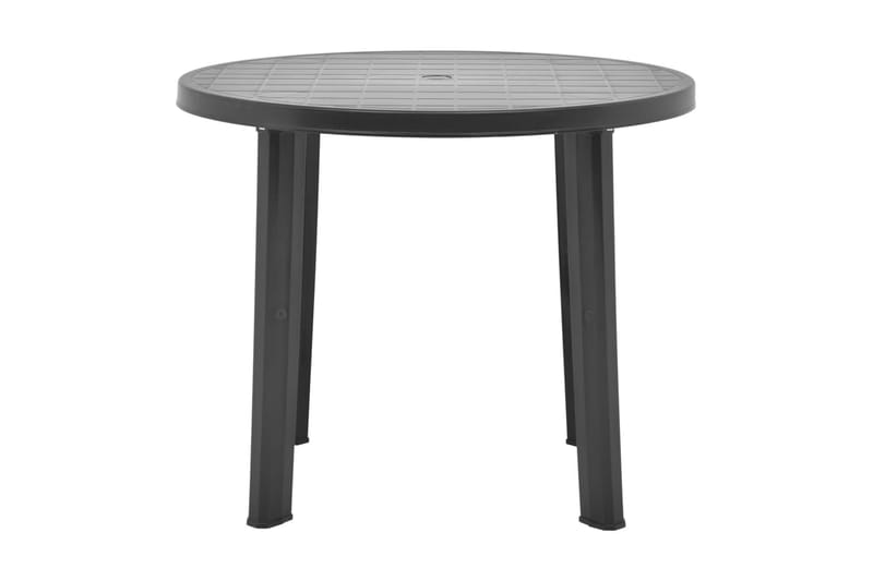 Trädgårdsbord antracit 89 cm plast - Grå - Utemöbler - Trädgårdsbord & Utebord - Matbord ute