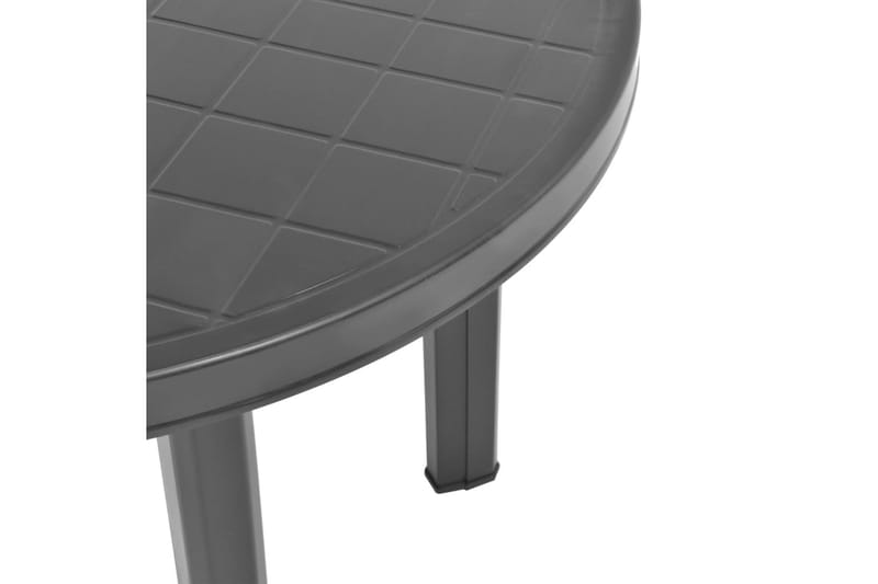 Trädgårdsbord antracit 89 cm plast - Grå - Utemöbler - Trädgårdsbord & Utebord - Matbord ute