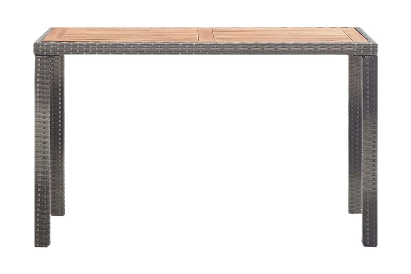 Trädgårdsbord antracit och brun 123x60x74 cm massivt akaciat - Grå - Utemöbler - Trädgårdsbord & Utebord - Matbord ute