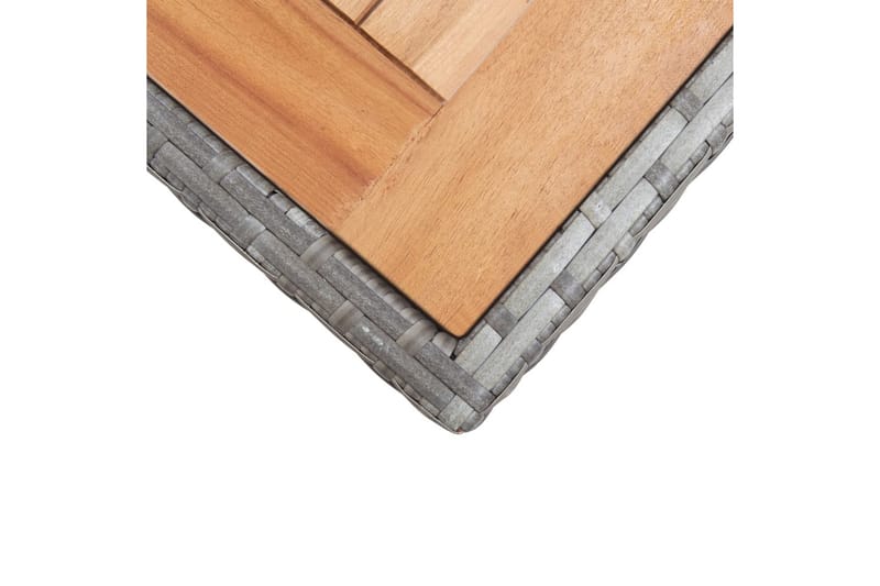 Trädgårdsbord antracit och brun 123x60x74 cm massivt akaciat - Grå - Utemöbler - Trädgårdsbord & Utebord - Matbord ute