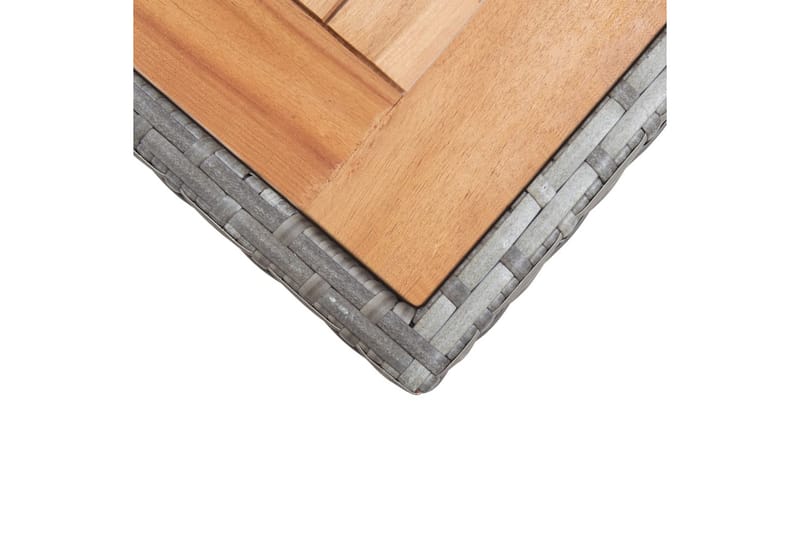 Trädgårdsbord antracit och brun 123x60x74 cm massivt akaciat - Grå - Matbord ute