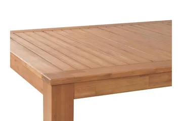Trädgårdsbord Eukaliptus 190 x 105 cm MONSANO - Brun - Utemöbler - Trädgårdsbord & Utebord - Matbord ute