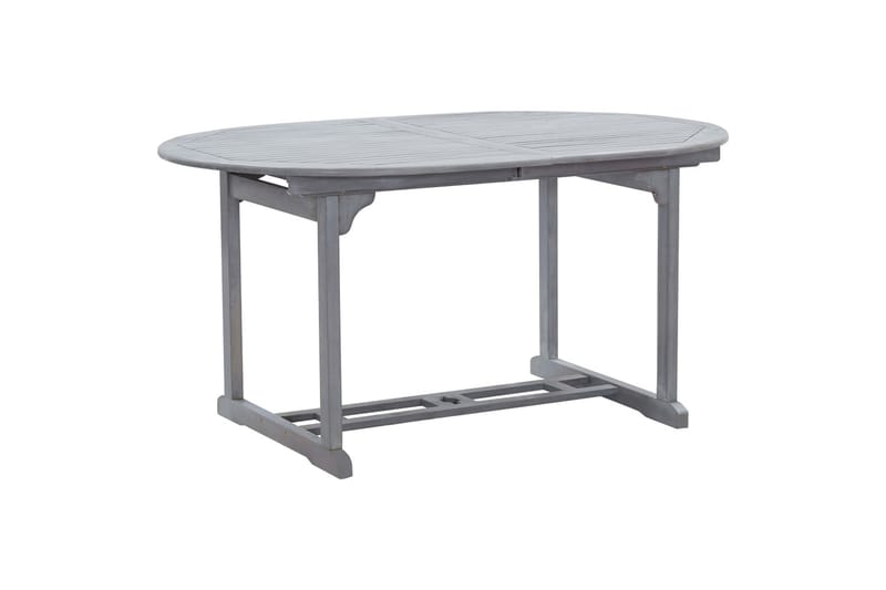Trädgårdsbord grå 200x100x74 cm massivt akaciaträ - Grå - Utemöbler - Trädgårdsbord & Utebord - Matbord ute