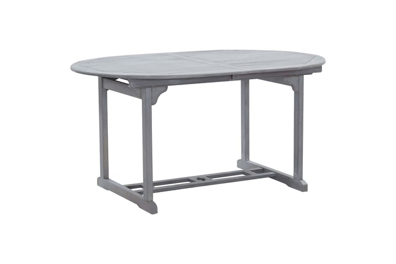 Trädgårdsbord grå 200x100x74 cm massivt akaciaträ - Grå - Matbord ute