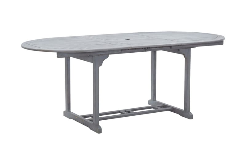 Trädgårdsbord grå 200x100x74 cm massivt akaciaträ - Grå - Utemöbler - Trädgårdsbord & Utebord - Matbord ute