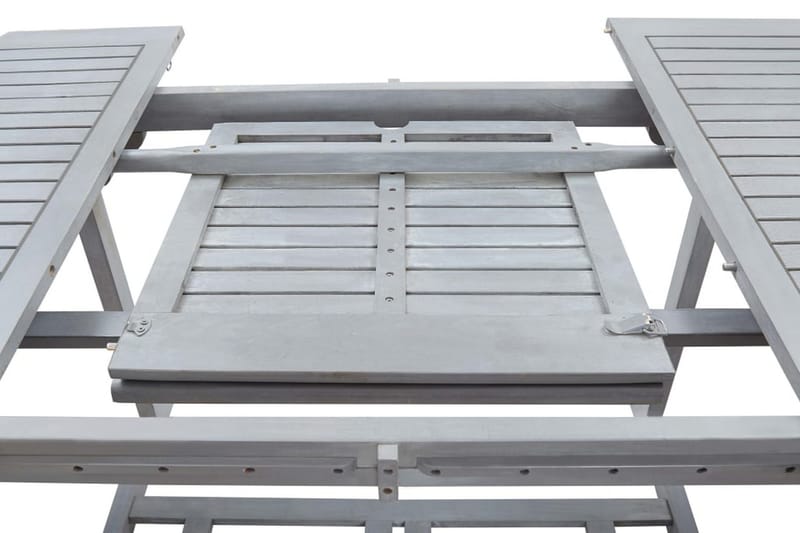 Trädgårdsbord grå 200x100x74 cm massivt akaciaträ - Grå - Utemöbler - Trädgårdsbord & Utebord - Matbord ute