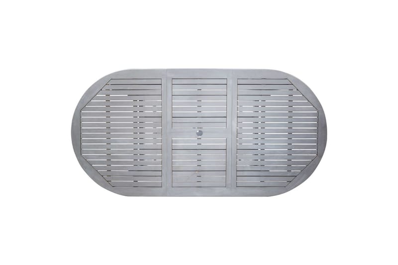 Trädgårdsbord grå 200x100x74 cm massivt akaciaträ - Grå - Utemöbler - Trädgårdsbord & Utebord - Matbord ute