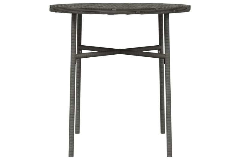 Trädgårdsbord grå 45 cm konstrotting - Grå - Matbord ute