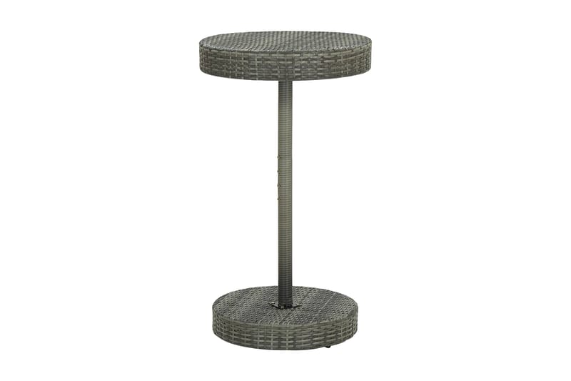 Trädgårdsbord grå 60,5x106 cm konstrotting - Grå - Utemöbler - Trädgårdsbord & Utebord - Matbord ute
