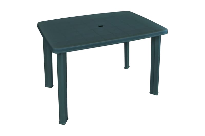 Trädgårdsbord grön 101x68x72 cm plast - Matbord ute
