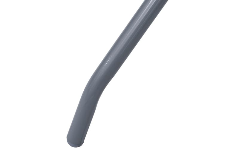 Trädgårdsbord ljusgrå 80 cm stål och glas - Grå - Utemöbler - Trädgårdsbord & Utebord - Matbord ute