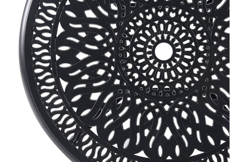 Trädgårdsbord rund 90 cm svart ANCONA - Svart - Matbord ute