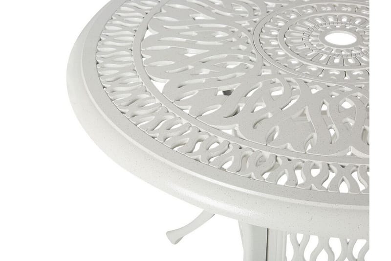Trädgårdsbord rund 90 cm vit ANCONA - Vit - Utemöbler - Trädgårdsbord & Utebord - Matbord ute