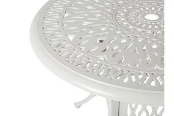 Trädgårdsbord rund 90 cm vit ANCONA - Vit - Utemöbler - Trädgårdsbord & Utebord - Matbord ute