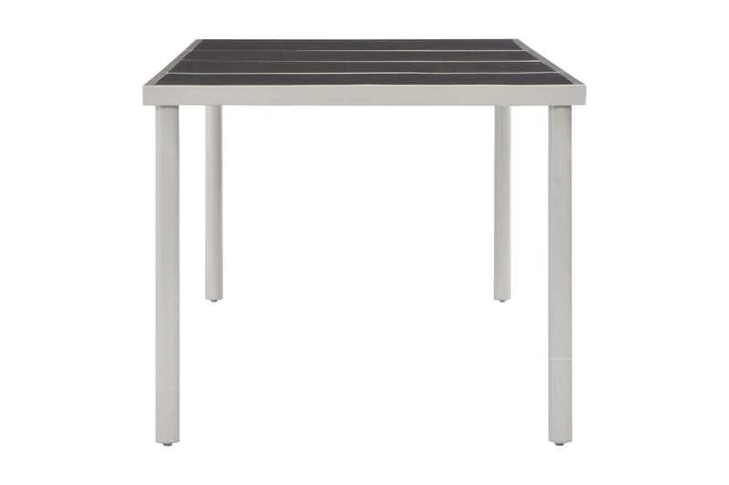 Trädgårdsbord svart 220x90x74,5 cm stål - Svart - Utemöbler - Trädgårdsbord & Utebord - Matbord ute