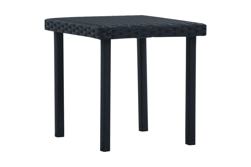 Trädgårdsbord svart 40x40x40 cm konstrotting - Svart - Utemöbler - Trädgårdsbord & Utebord - Matbord ute