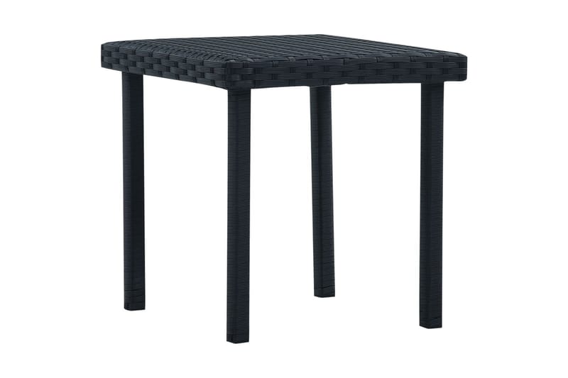 Trädgårdsbord svart 40x40x40 cm konstrotting - Svart - Matbord ute