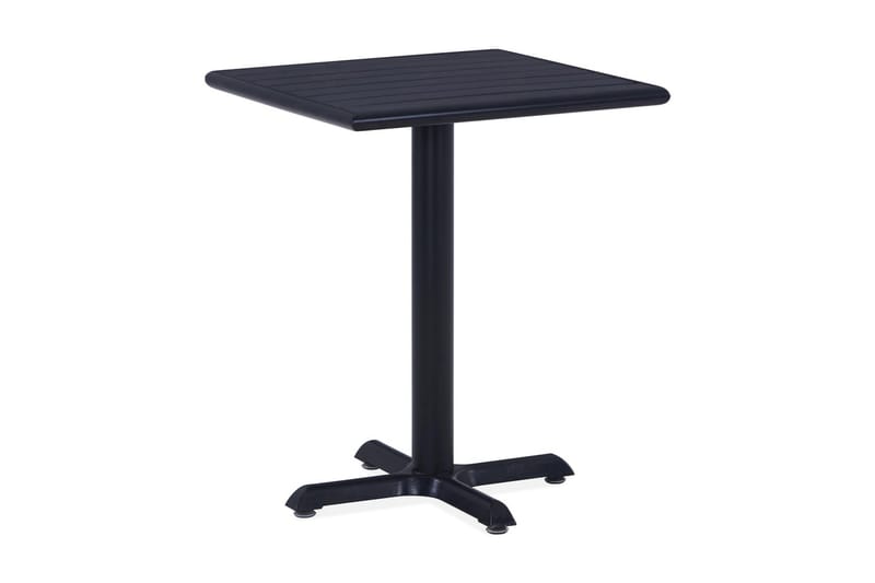 Trädgårdsbord svart 60x60x75 cm - Svart - Utemöbler - Trädgårdsbord & Utebord - Matbord ute
