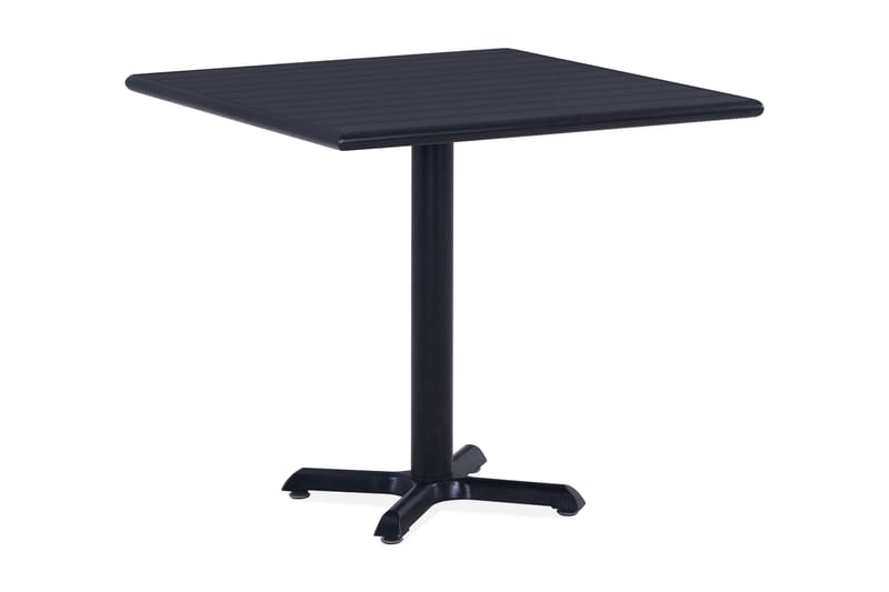 Trädgårdsbord svart 80x80x75 cm - Svart - Utemöbler - Trädgårdsbord & Utebord - Matbord ute