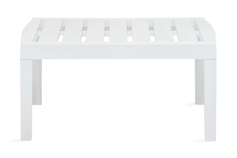 Trädgårdsbord vit 78x55x38 cm plast - Vit - Utemöbler - Trädgårdsbord & Utebord - Matbord ute